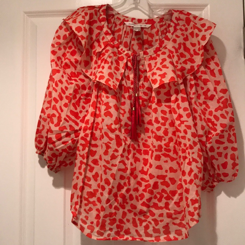 Diane Von Furstenberg cotton top